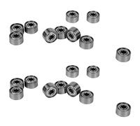 Giwnhvx Lot de 20 roulements à billes radiaux métriques miniatures en caoutchouc scellé en métal blindé Modèle : 692 ZZ 2 x 6 x 3 mm