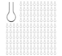 Giwnhvx Lot de 200 anneaux de jonction Nichrome haute température en forme de R pour aiguilles à brûler pour les amateurs