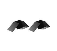 Giwnhvx Lot de 200 cartes vierges en alliage d'aluminium noir 0,22 mm d'épaisseur