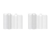 Giwnhvx Lot de 200 moules à cire en plastique transparent vide pour bougies en PET 28,3 g