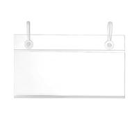 Giwnhvx Lot de 200 porte-étiquettes en fil métallique transparent de 10,2 x 5,8 cm pour étagères en plastique