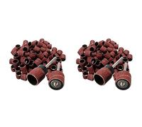 Giwnhvx Lot de 200 rubans abrasifs en carbure de silicium polis 1/2" + 4 mandrins rotatifs ou mandrins
