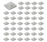 Giwnhvx Lot de 200 supports auto-adhésifs en plastique pour serre-câbles 3 mm