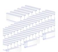 Giwnhvx Lot de 200 supports d'étiquettes en plastique avec 200 cartes blanches (7,5 x 3,9 cm)