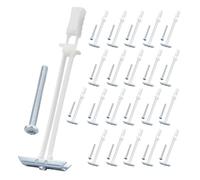 Giwnhvx Lot de 22 ancrages pour cloison sèche avec boulon pour fixations de 6,35 mm à 50,8 cm, kit d'ancrage creux robuste pour montage TV