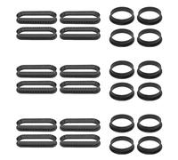 Giwnhvx Lot de 24 anneaux ronds et ovales pour gâteau, résistant au perforé, gâteau, mousse antiadhésive, mini moule pour gâteau, anneaux pour gâteau