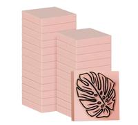 Giwnhvx Lot de 24 blocs de sculpture en caoutchouc linoléum pour la gravure, la fabrication de timbres, les loisirs créatifs, rose
