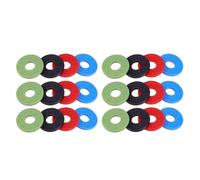 Giwnhvx Lot de 24 blocs de verrouillage de sangle de guitare, accessoires de guitare en caoutchouc, verrou de sangle de guitare, accessoires de pièces de guitare