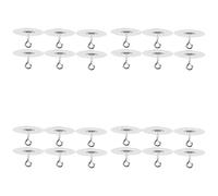 Giwnhvx Lot de 24 crochets de plafond adhésifs pour mur de plafond texturé en béton pop-corn, sans perçage, crochets de plafond autocollants