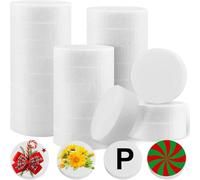 Giwnhvx Lot de 24 disques ronds en mousse de polystyrène de 7,6 cm d'épaisseur pour travaux manuels, gâteaux, décorations