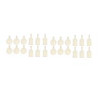 Giwnhvx Lot de 24 mini planches à découper en bois avec poignée - Planches à découper en bois brut pour la maison, la cuisine, la décoration