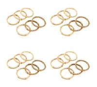 Giwnhvx Lot de 24 porte-serviettes en bambou fait une main russes naturels porte-serviettes de table