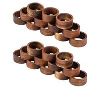 Giwnhvx Lot de 24 porte-serviettes en bois, porte-serviettes de table, porte-serviettes décoratifs pour les vacances pour la décoration de table