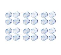 Giwnhvx Lot de 24 protections de table en caoutchouc transparent pour meubles pieds de sol pour bouchons de 15 mm
