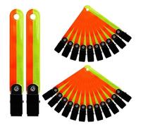 Giwnhvx Lot de 24 punaises réfléchissantes pour arbre de chasse, ruban de marquage de sentiers avec clips pour randonnée, chasse en plein air