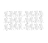 Giwnhvx Lot de 24 supports de livres en acrylique transparent pour livres, photos, brochures, tablettes