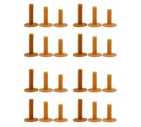 Giwnhvx Lot de 24 tees de golf en T résistants - 60/70/80 mm - Couleur café