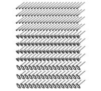 Giwnhvx Lot de 240 brosses métalliques abrasives pour roues, stylos, accessoires, perceuse rouille, mandrin de 3 mm
