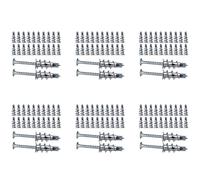 Giwnhvx Lot de 240 chevilles d'ancrage en métal avec vis pour plaque de plâtre simple et double couche 4,5 x 35 mm