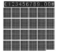 Giwnhvx Lot de 240 cubes en plastique pour affichage des prix, support de numéro, cadre d'étiquettes