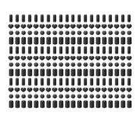 Giwnhvx Lot de 240 étiquettes vierges en aluminium pour gravure ronde rectangulaire en forme de cœur pour la fabrication de bijoux