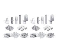 Giwnhvx Lot de 240 piquets d'étagère, 5 styles de piquets d'étagère, chevilles de support d'étagère, piquets pour étagères, bibliothèques, étagères