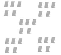 Giwnhvx Lot de 25 présentoirs de bureau en acrylique pour brochures, comptoir, tableau de message, menu, support de collège pour affiche d'entreprise