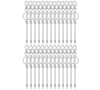 Giwnhvx Lot de 26 porte-clés à perles pour la fabrication de porte-clés