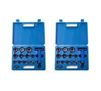 Giwnhvx Lot de 28 perforatrices creuses pour loisirs créatifs en cuir avec boîte en plastique 5 mm à 35 mm