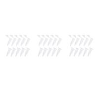 Giwnhvx Lot de 3 000 mini tubes de centrifugeuse en plastique transparent radué de 1,5 ml avec bouchon à pression plat