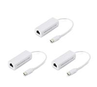 Giwnhvx Lot de 3 adaptateurs de carte réseau USB Type-C vers Rj45 100 m sans pilote