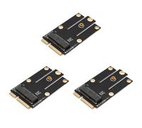 Giwnhvx Lot de 3 adaptateurs M.2 NGFF vers Mini PCI-E pour M.2 WiFi Bluetooth Carte AX200 9260 8265 8260 pour ordinateur portable