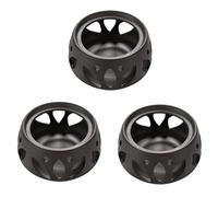 Giwnhvx Lot de 3 bases chauffantes en céramique pour bougies - Pour théière, vin, théière, théière, thé, aromathérapie, style four