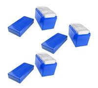 Giwnhvx Lot de 3 boîtes de rangement carrées en plastique pour 10 pièces de monnaie