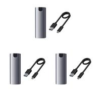 Giwnhvx Lot de 3 boîtiers SSD M2 NGFF vers USB 3.1 Gen 2 5 Gbit/s SSD pour clé B NGFF/clé (B+M) SSD disque dur adaptateur M.2