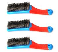 Giwnhvx Lot de 3 brosses métalliques professionnelles en acier inoxydable pour nettoyer la rouille