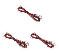 Giwnhvx Lot de 3 câbles d'alimentation AWG en cuivre toronné pour voiture - Calibre 22 - 15 m - Rouge et noir