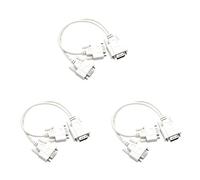 Giwnhvx Lot de 3 câbles répartiteurs 1 PC vers 2 moniteurs pour vidéo VGA