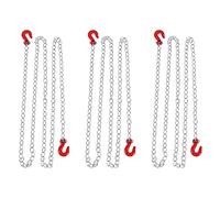 Giwnhvx Lot de 3 chaînes de remorquage RC 1:10 avec crochet de remorquage pour axial SCX10 90046 CC01 D90 D110