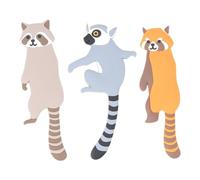 Giwnhvx Lot de 3 crochets multifonctionnels pour clé de porte, clé animale, décoration murale jungle, dessin animé, crochets muraux pour enfants