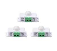Giwnhvx Lot de 3 détecteurs de mouvement infrarouge PIR 12 V-24 V CC pour placard, armoire, escaliers, cuisine