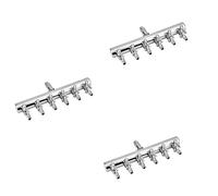 Giwnhvx Lot de 3 distributeurs de débit d'air pour aquarium - Valve de contrôle de l'air - Distributeur d'oxygène - Accessoires pour pompe à air 6 voies