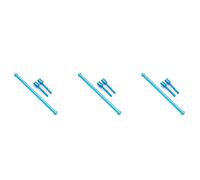 Giwnhvx Lot de 3 ensembles d'arbre d'entraînement central en métal et joint d'hélice pour TT-02 TT-02B TT02 TT02B 1/10 RC pièces de mise à niveau de voiture, 1
