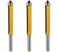 Giwnhvx Lot de 3 fraises à défoncer extra longues de 5,1 cm de hauteur 6,35 mm x 1,9 cm pour le travail du bois