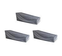 Giwnhvx Lot de 3 housses de chaise longue - 208 x 76 x 41/79 cm - Résistantes aux intempéries - Pour meubles de jardin