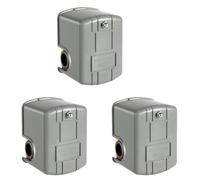 Giwnhvx Lot de 3 interrupteurs à pessure pour pompe de puits, 40-60 psi différentiel réglable, pression d'eau NPT femelle de 6,35 mm