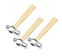 Giwnhvx Lot de 3 marteaux ronds avec poignée en bois pour installation domestique Marteau en noyer 0,25 P Mini marteau à main