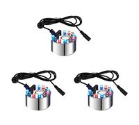 Giwnhvx Lot de 3 mini brumisateurs à 12 LED pour fontaine à eau, étang et humidificateur d'air pour Halloween, Noël