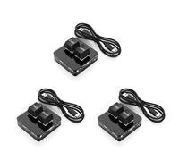 Giwnhvx Lot de 3 mini claviers mécaniques programmables RVB macro OSU à 2 touches pour jeux vidéo Noir Type B