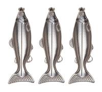 Giwnhvx Lot de 3 mini flasques en forme de poisson de 140 ml en acier inoxydable pour l'extérieur